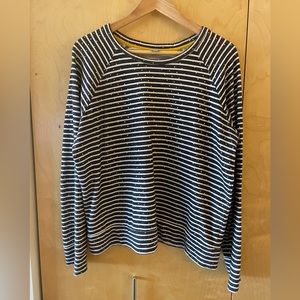 Anthro striped crewneck